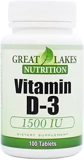 Vitamin D3 1500 IU Supplement | USDA Certified Organic Vitamin D3 Supports Immune Function & Strengthens Healthy Bones | Premium Quality, Vegan Vit D-3 | 100 Easy to Swallow D3 Tablets by GL Nutrition