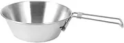 Camping Stainless Steel Foldable Portable Bowl for Picnic Camping Cookware Utensils