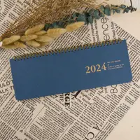 在飛比找蝦皮商城優惠-2024年時間線桌曆－濃海藍【金石堂】