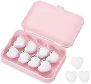 uxcell 8 Pcs Duvet Cover Pins to Hold Comforter Inside, Duvet Clips with Soft Fabric Material for Quilt Cushions Curtains, White (Heart)