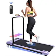 Advwin 5% Incline Foldable Treadmill for Home, Under Desk Walking Pad 120kg Capacity & 1-6km/H & Low Noise