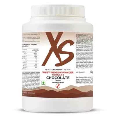 Amway XS Formula2 Whey Protein Choclate Powder 1kg Repair Recover & Build Muscle