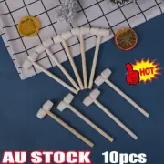 Natural Mini Wood Mallets Wooden Hammer Jewelry Making Supplies Tools DS