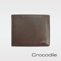 在飛比找Yahoo奇摩購物中心優惠-Crocodile (促銷價) 自然摔紋 真皮短夾-2色 0