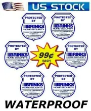 BRINKS HOME SECURITY SYSTEM IN USE WINDOW WARNING STICKERS SIGN DECALS .99