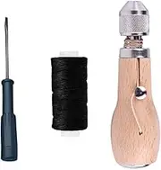 Leather Sewing Awl with Waxed Thread, Speedy DIY Hand Stitching Sewing Tool for Tent Backpack Leather Sail Canvas Heavy Fabrics Repair