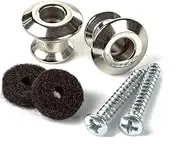 Jim Dunlop Straplok Dual Design Strap Button Set-Nickel-2/Set (2PSLS031N)