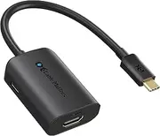Cable Matters USB-C to HDMI Adapter Supporting 4K 60Hz with Power Delivery in Black (Thunderbolt 3 Port Compatible) for Samsung Galaxy S8/S8+/Note 8 2016/2017 Macbook Pro Dell XPS 13/15 and More