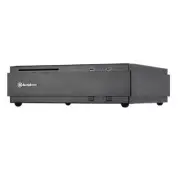 SilverStone Milo Series ML07B No Power Supply Slim Mini-ITX HTPC Case (Black)