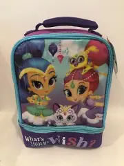 SHIMMER & SHINE NICKELODEON PVC Insulated Dual Lunch Tote Bag 9” x 7”