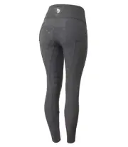 Horze Women's Desiree Full Seat Breeches - Charcoal Grey