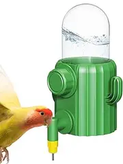 Bird Water Dispenser,Automatic Cactus Dispenser Parrot Water Feeder | Parakeet Waterer Bird Cage Accessories, Drinker for Parrot Cockatiel Lovebirds Canary