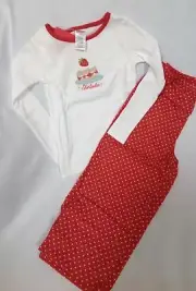 NWT Gymboree girls strawberry shortcake red dot loose fit pajamas pjs 4 4T