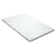 Bedding Cool Gel Memory Foam Mattress Topper w/Bamboo Cover 5cm - Single