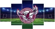 NRL New Manly Sea Eagles Print wall art Home Decor
