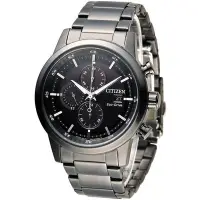 在飛比找Yahoo!奇摩拍賣優惠-星辰 CITIZEN 急速豪傑光動能計時腕錶 CA0615-