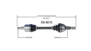 CV Drive Axle Shaft Fits Saturn Vue 2002-07 Front Driver Side