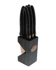 Jean Dubost Laguiole Set of 6 Steak Knives in Block