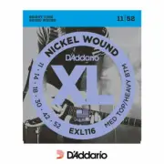 D'Addario EXL116 Nickel Wound Electric Guitar Strings Medium Top/Heavy Bottom 11