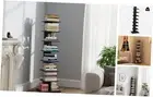 Vertical Bookshelf, 8-Tier Bookcase, Narrow Spine Book Shelf for Small Space,
