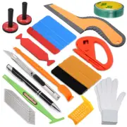 Car Wrap Vinyl Tools Finish Line Knifeless Tape Micro Squeegee Blade Scraper AUS