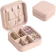 Mini Jewelry Travel Case,Small Travel Jewelry Organizer, Portable Display Storage Box For Rings Earrings Necklaces Gifts