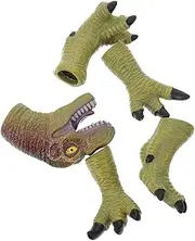 1Set Interactive Dinosaur Puppets of Realistic Glove Puppets for Fun Playtime Educational for Boys Party Props for Dinosaur Lovers