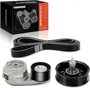 Engine Serpentine Belt Drive Kit Compatible with Ram, Dodge & Sterling Truck Cars - 2500 3500 4500 5500 2011-2012, Ram 2500 3500 2003-2010, Ram 4500 5500 2008-2010, Bullet 45 55 2008-2010