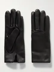 [SAINT LAURENT] SAINT LAURENT - Leather Gloves - Black - 8 8 Black