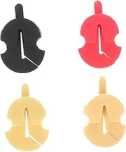 BIUDECO 4Pcs Practical Rubber Violin Silencers Fiddle Practice Mutes for Sound Reduction Colors for Violinists Seeking Quiet Practice