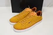NEW Allen Edmonds Alpha Perforated Yellow Suede Sneakers 8.5D Mens