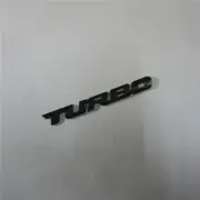 1x Black Matte Small TURBO Metal Sticker Badge Emblem Decal Performance 3D Sport (for: MG)