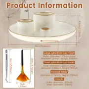 Incense and Candle Holder Safe Ceramic Incense Holder for Meditating leIQn