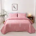 Cactus Pink Queen King Patchwork Quilt Bedspread Coverlet Throw Rug 100% Cotton