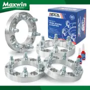 4Pcs 1" Wheel Spacers 6x5.5 Adapters 14x1.5 Studs for Chevrolet Silverado