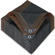 70% Black Shade Cloth, 10 x 20 FT Durable Mesh Tarp with Grommets, Resistant ...