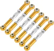 FOYTOKI 6Pcs turnbuckles car Turnbuckle Rod Racing car Camber Links RC Car Turnbuckle rc Race car Rod Linkage for RC Rod Linkage for Truck Concrete Remote Control car Putter arc Metal Rod