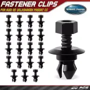 20x Nylon Splash Sheild & Rocker Moulding Push-Type Retainer for Audi Volkswagen (for: Audi)