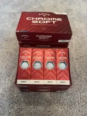 Callaway Chrome Soft Golf Balls 2025 6dz Dozen 72 Total Brand New White