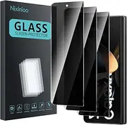 [Nixinioo] 3 Pack Privacy Screen Protector for Samsung Galaxy Z Fold 4, Anti Spy Tempered Glass 9H Hardness, Black Protector Anti Spy, Bubble Free, Anti-Scratch