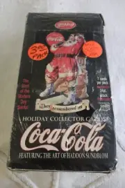 2001 Comic Images Coca-Cola Holiday Collector Cards Factory Sealed Box