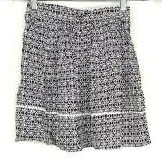 Kidpik Skater Skirt Girl Size M 10 Blue Red Pull-on Elastic Waist Drawstring NEW