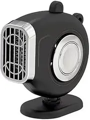 Car Heater, 12V / 24V Portable Fast Heating and Cooling Auto Heater, 2 in 1 Plug in Cigarette Lighter with 360 Degree Rotary Base, Car Fan for Vehicles Defroster Defogger 24V