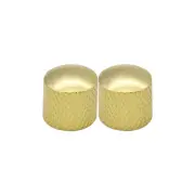 Pack 2pcs Gold Electric Guitar Knobs Dome Metal Knobs for Tone/Volume Control