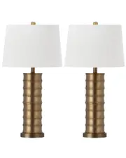 Safavieh Linus 28.5in Brass Column Table Lamp