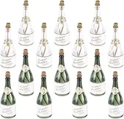 Parliky 24pcs Empty Bubble Bottles for Weddings Refillable DIY Bubble Creative Bottle Design for Wedding Decorations and Fun