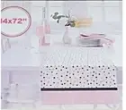 Polka Dot Black & Pink Stripes Target 14x72" Fabric Table Runner