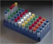 Stockwell Scientific 8534R Cryo-Lok Vial Caps, Red (Pack of 1000)
