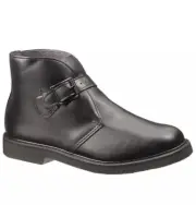 Bates Men's Buckle Chukka Black Leather USPS Approved Size 5.5 B- E00083