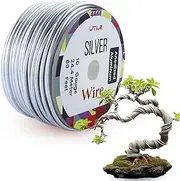 Bonsai Wire - Anodized Aluminum Wire 2.6 mm 10 Gauge (80 ft) Bonsai Training Wire - Bendable Flexible Bonsai Tree Wire - Strong Corrosion and Rust Resistant Plant Wire Kit - Silver